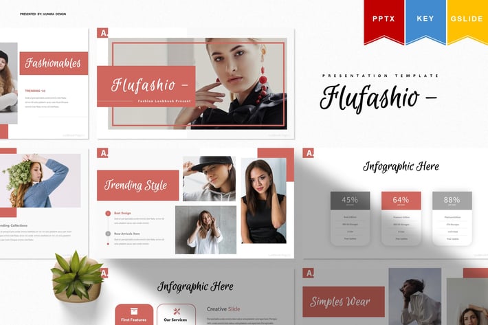 Flufashio | Powerpoint, Keynote, Googleslide
