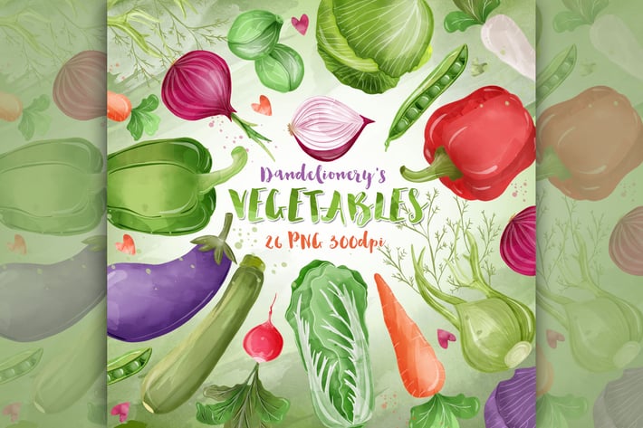 Vegetable cliparts