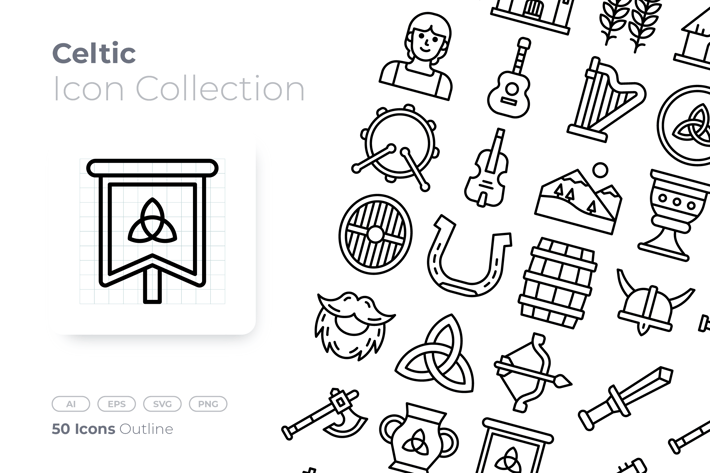 Celtic Outline Icon
