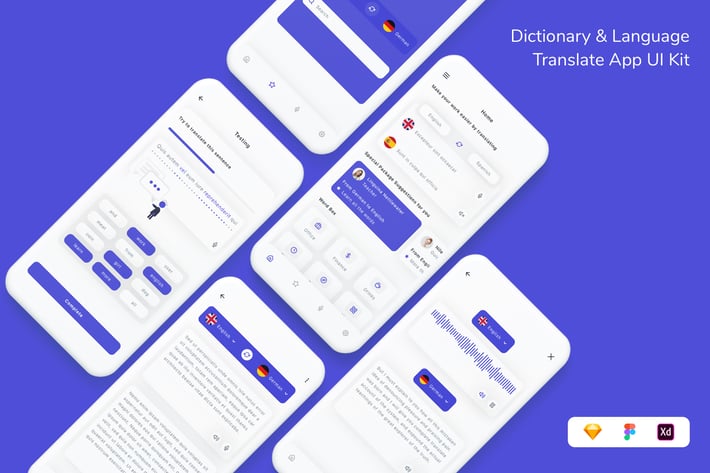 Dictionary & Language Translate App UI Kit