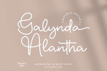 Galynda Alantha Monoline Script Font