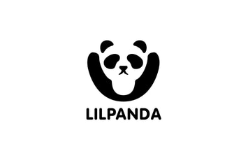 Little Panda - Negative Space Panda Logo