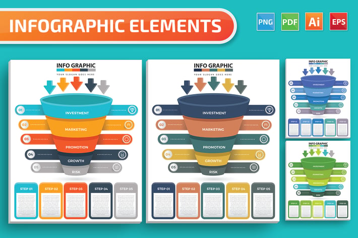 Funnel Infographics design