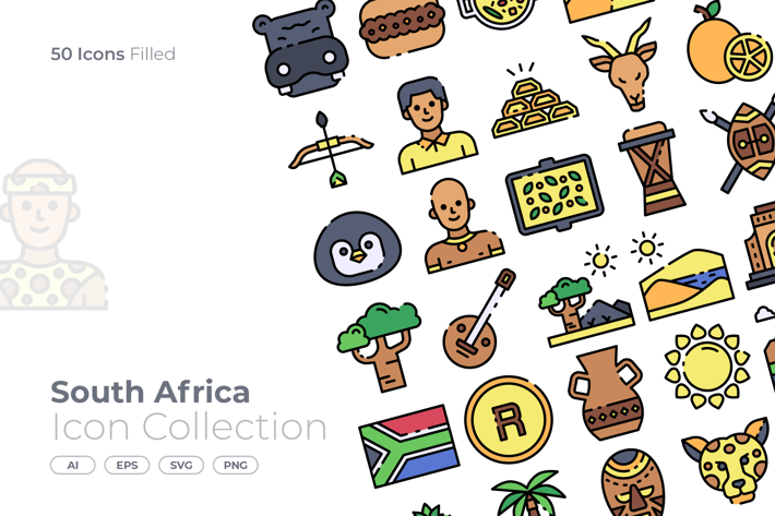 South Africa Filled Icon