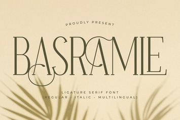 Basramle Ligature Serif Font 