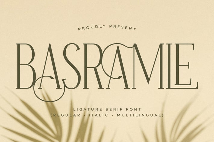 Basramle Ligature Serif Font 