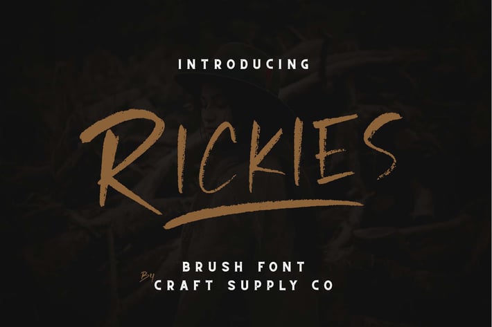 Rickies - Brush Font
