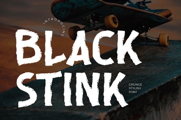 Black Stink Advertisement Font