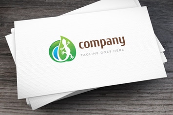 Green Gecko Logo Template