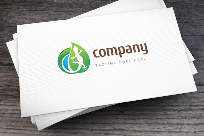 Green Gecko Logo Template