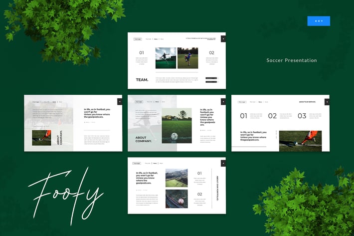 Footy - Soccer Keynote Presentation Template