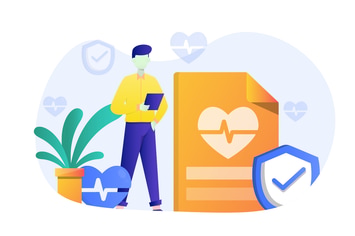 Insurance Flat Illustration