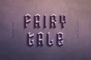 Stone Letters Text Effect