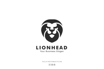 Lion Head Mascot Logo