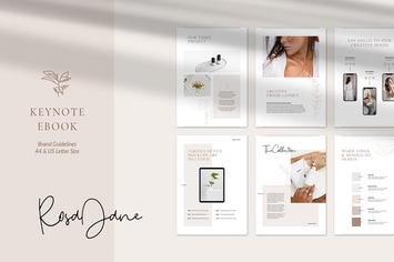 Keynote eBook Template Rosa Jane