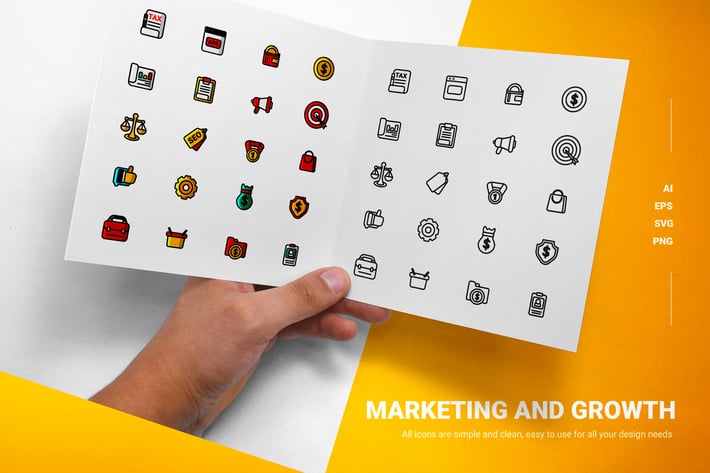 Marketing and Growth - Icons