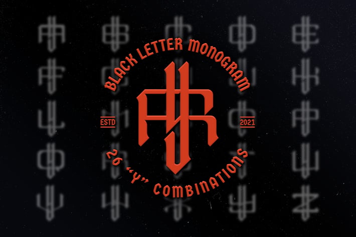 Y Black Letter Monogram Logo Vol.3