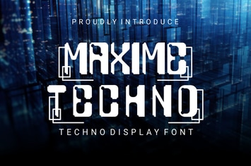 MAXIMETECHNO Font
