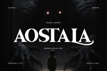 Aostala - Modern Display Font