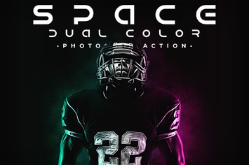Space Dual Color Photoshop Action