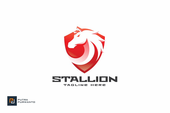 Stallion Shield - Logo Template
