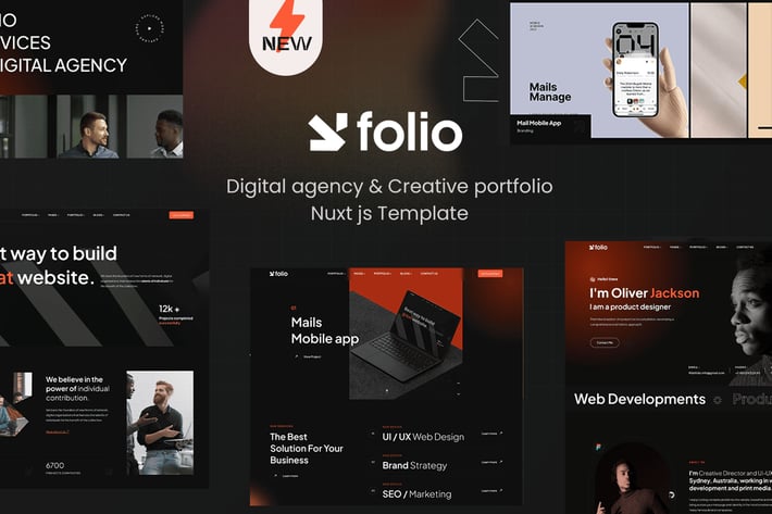 Webfolio - Creative Portfolio Nuxt-js Template