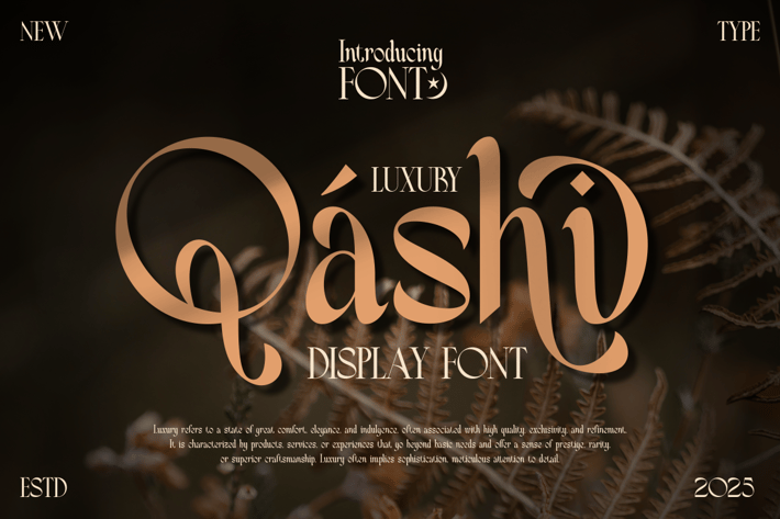 Qashi - Luxury Serif Display