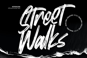 Street Walks Brush Script Font