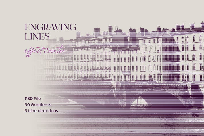 Engraving Lines Photoshop Effect