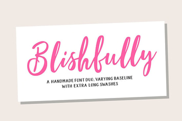 Blishfully Font Duo