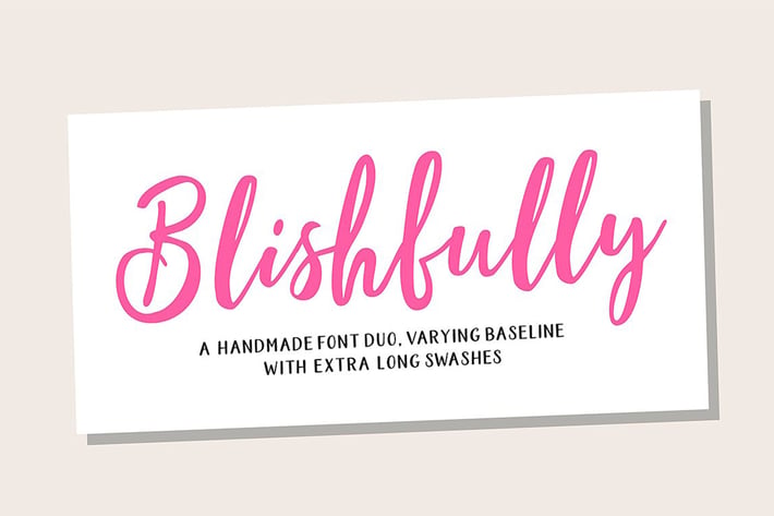 Blishfully Font Duo