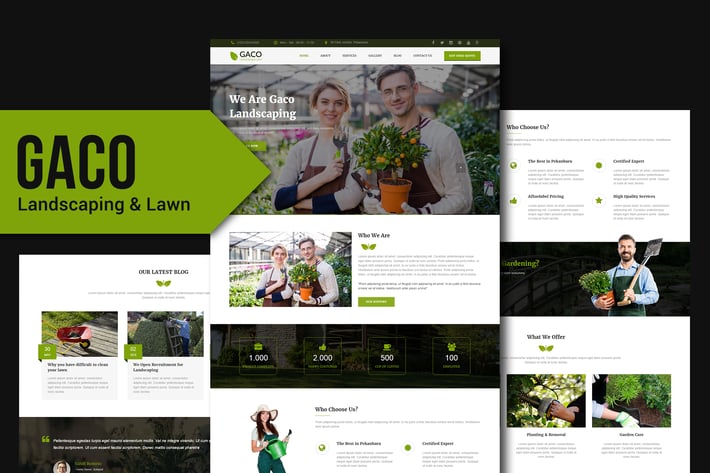 Gaco - Landscaping & Gardening Muse Template
