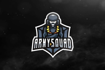 Army Squad Sport and Esports Logos