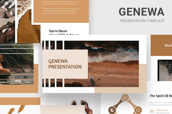 Genewa - Brown Color Tone Pitch Deck Powerpoint