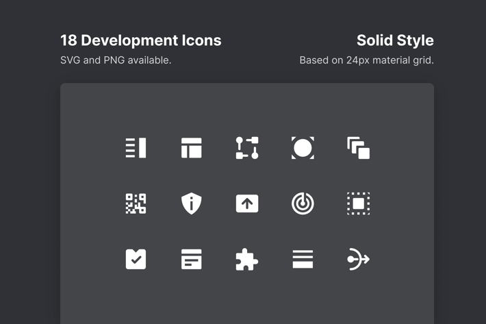 Development Icons - Solid Style