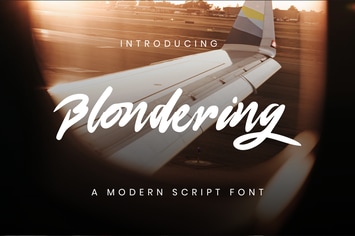 Blonderng Modern Script Font