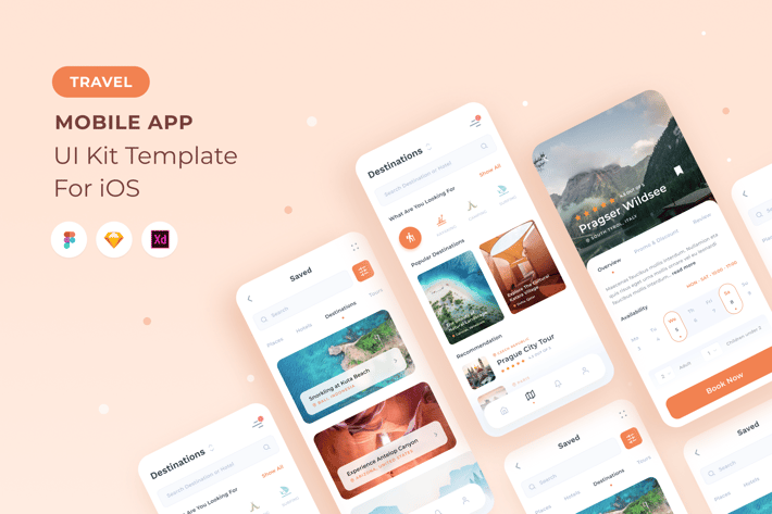 Travel Organizer UI Kit for Mobile App