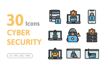 30 Cyber Security Icons
