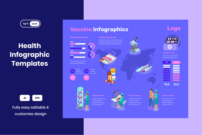 Healthcare Infographic : Vaccine
