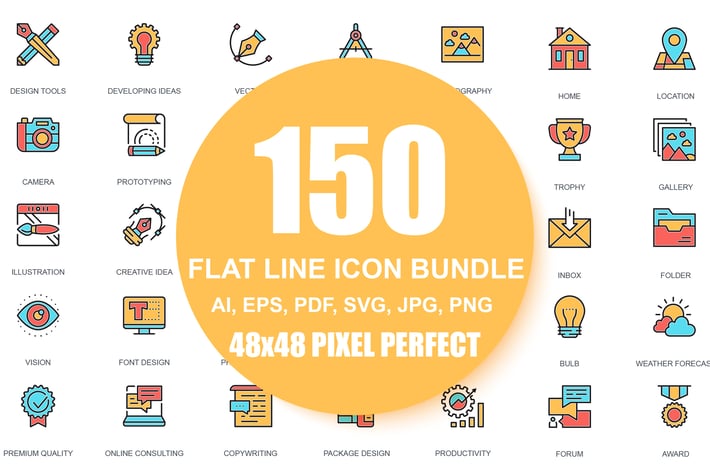 Line icons Linear Pictogram Pack