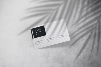 Floating Business Card Mockup