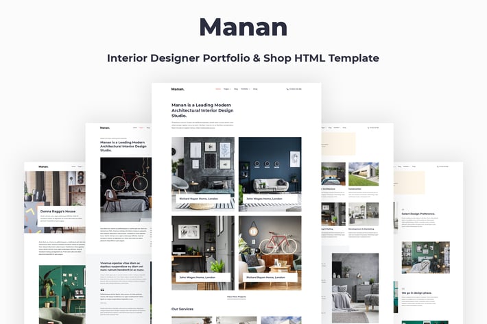 Manan - Interior Designer HTML Template