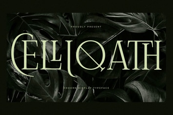 Celliqath Modern Serif Display Font
