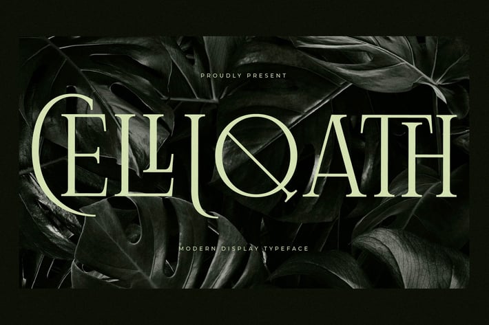 Celliqath Modern Serif Display Font