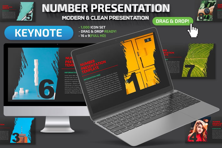 Number Keynote Presentation Template