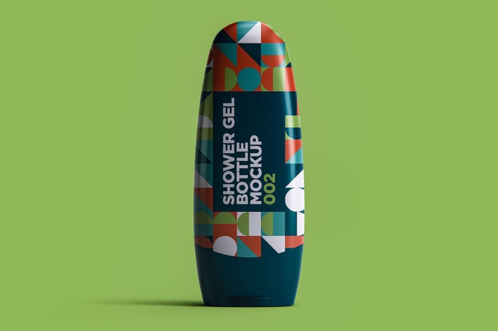 Shower Gel Bottle Mockup 002