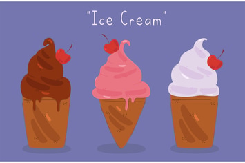 Ice Cream Background Illustration