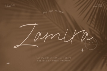 Zamira - Handwritten Font