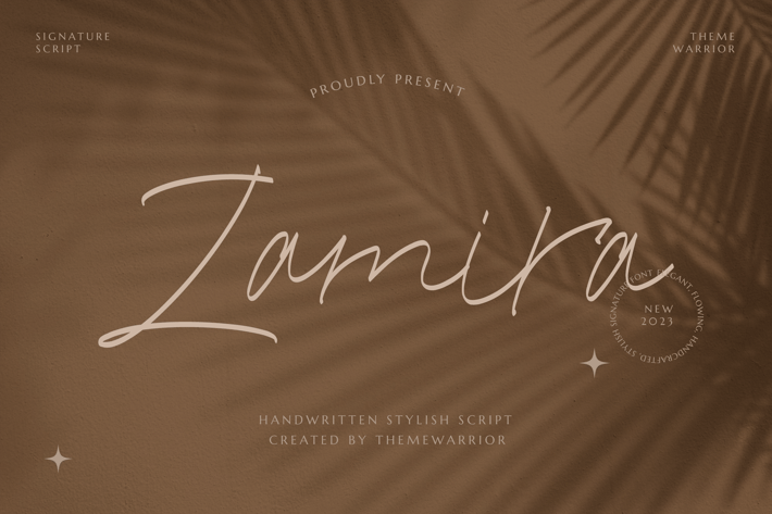 Zamira - Handwritten Font