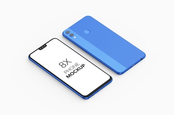 8X Phone Mockup